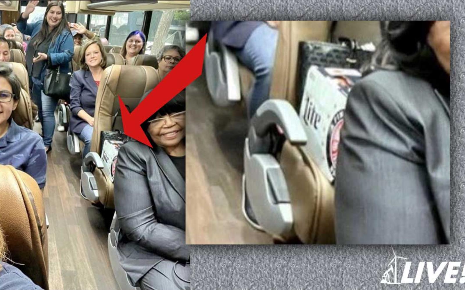 Fleeing Texas Democrats on their chartered private jet... with beer!