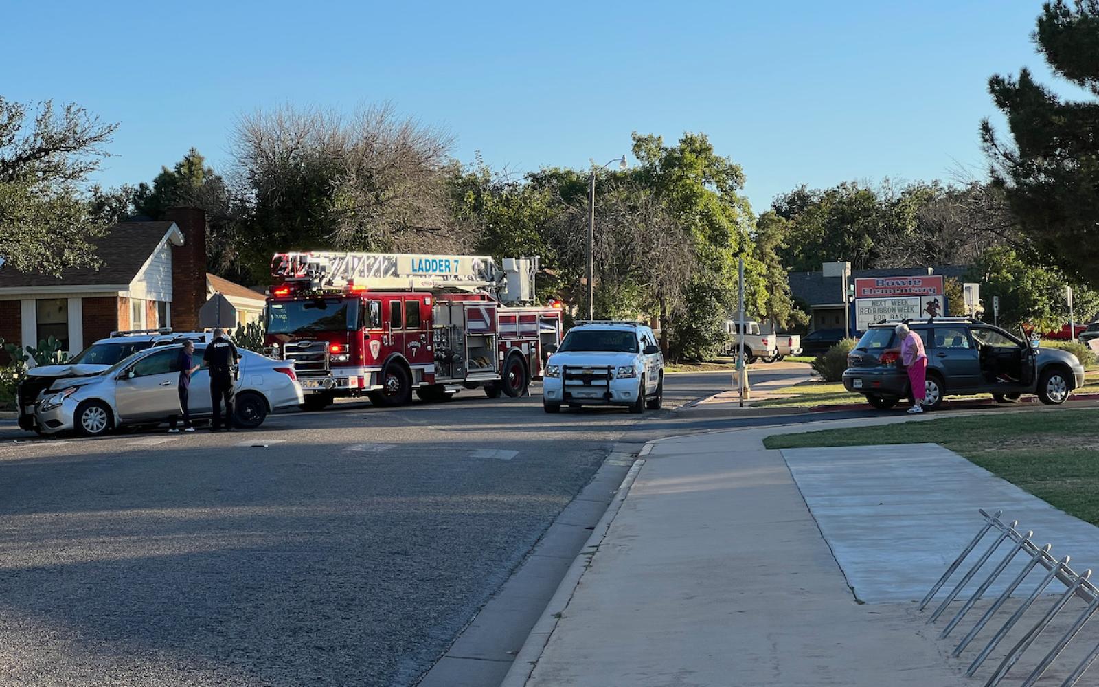 Crash between SAPD and a Toyota on Oct 24, 2021
