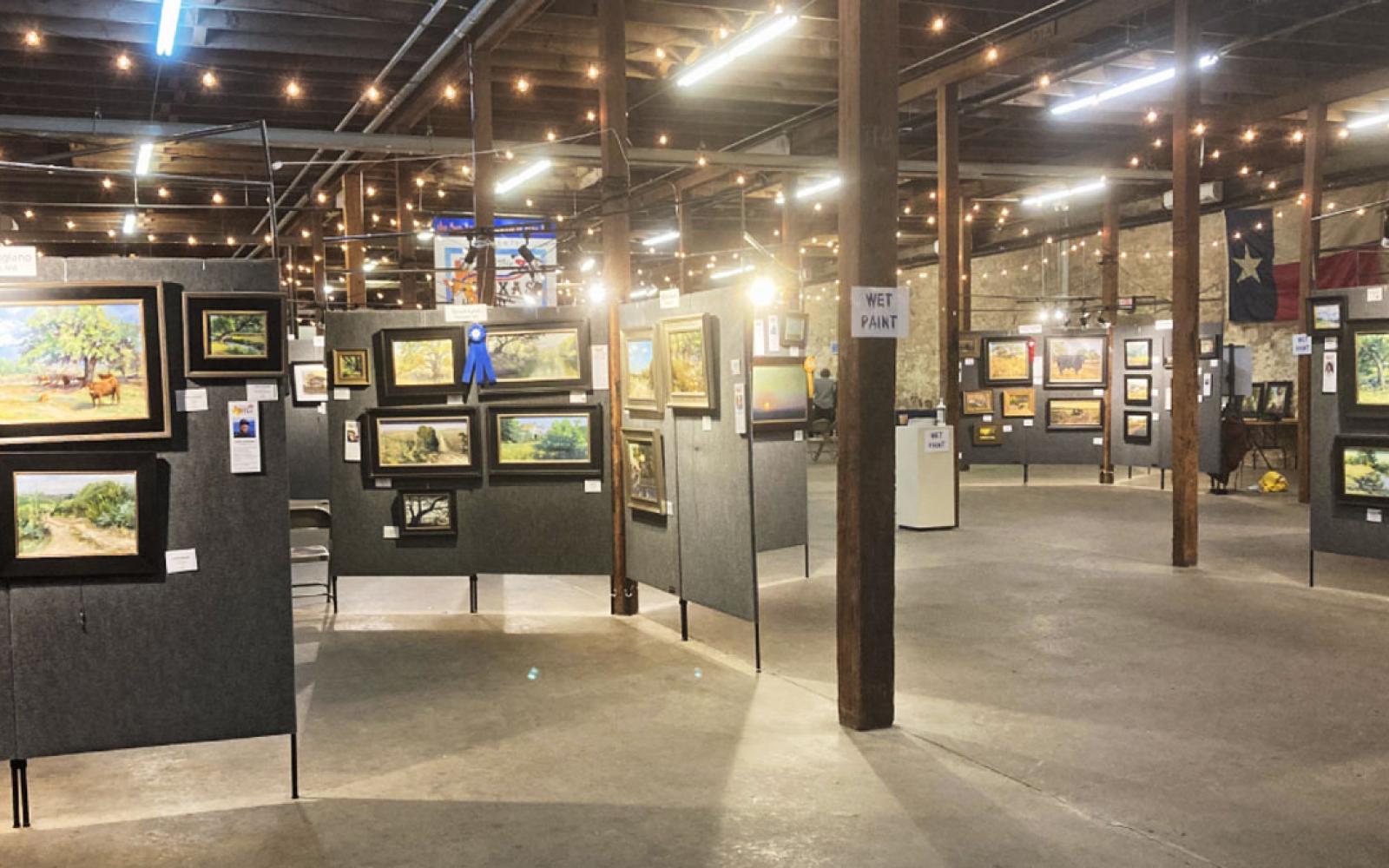 Fort Concho Stables En Plein Air Texas art exhibit in 2020