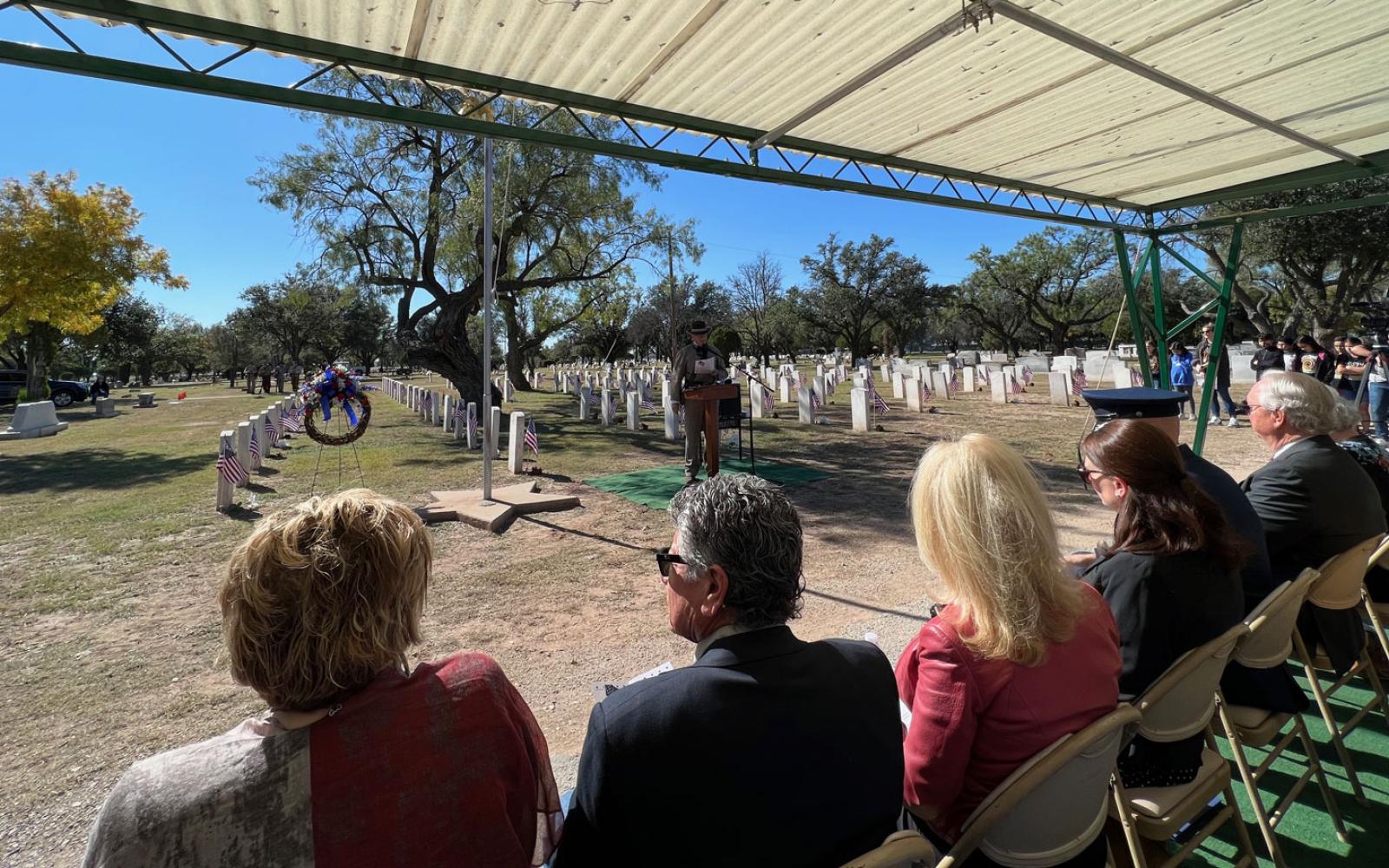 Charles Westbrook, historian, describes how men and women from wars ranging in dates from the Texas Revolution to OIF/OEF are interned at Fairmount Cemetery. 