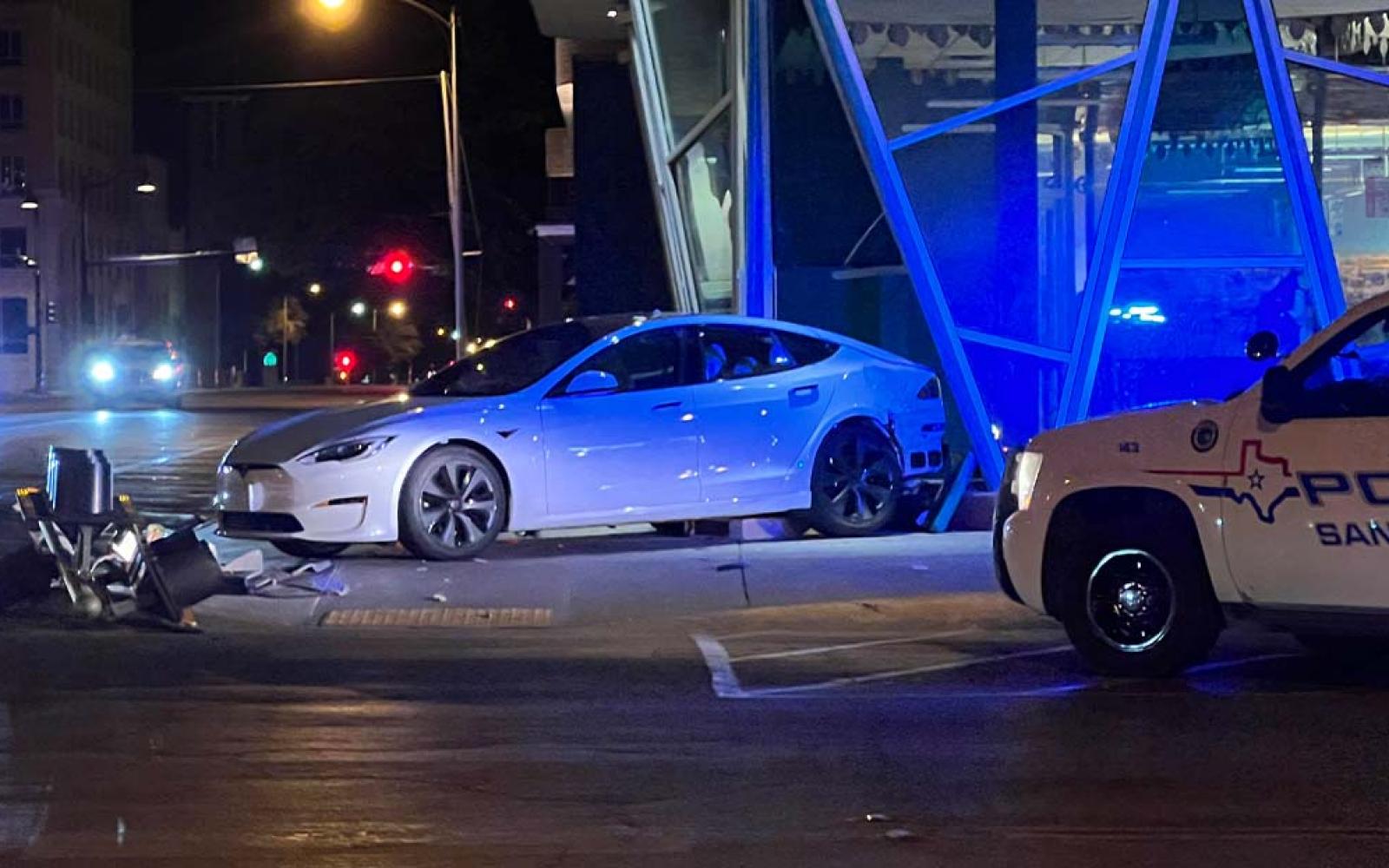 Tesla Crashed Into the Stephans Central Library