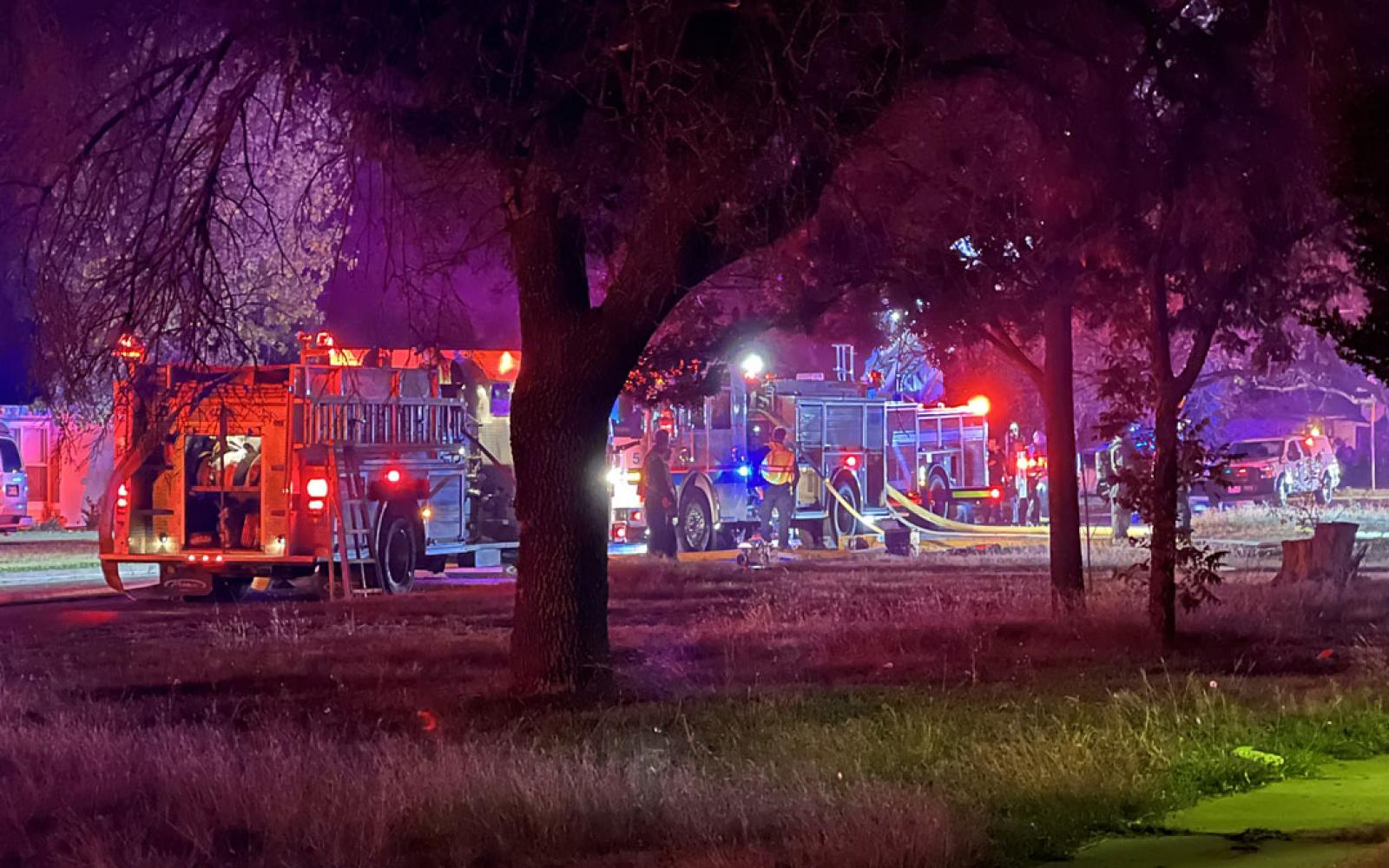 San Angelo firefighters battled a fully-engulfed house fire on the evening of Sunday, Nov. 28, 2021