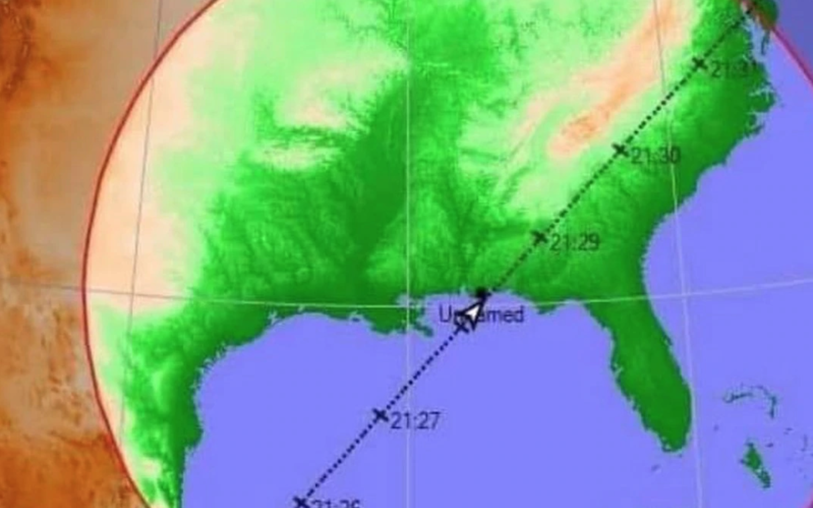 SpaceX Capsule Trajectory Map.  (Contributed/NASA)