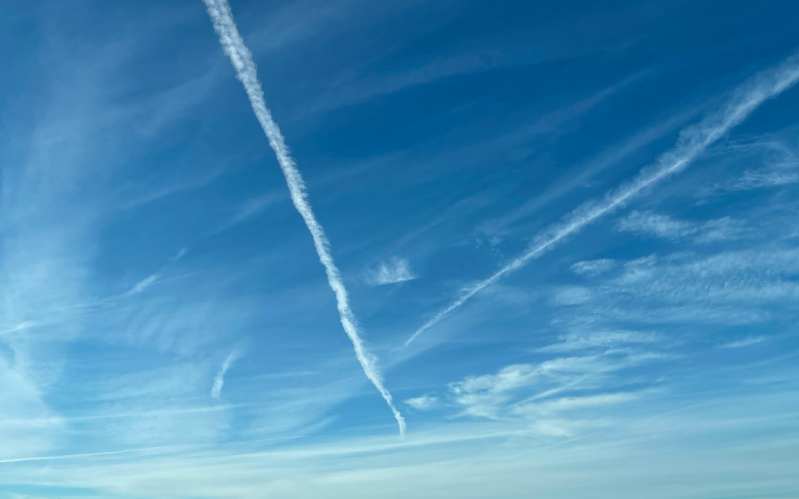 Contrails in San Angelo