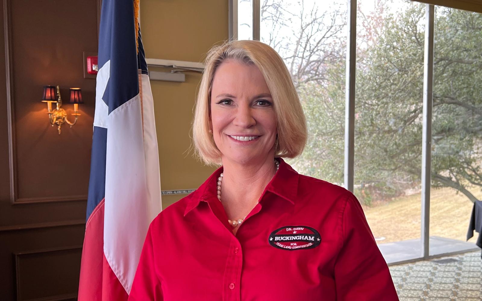 Texas Land Commissioner Candidate Dawn Buckingham in San Angelo (LVE! Photo/Yantis Green)