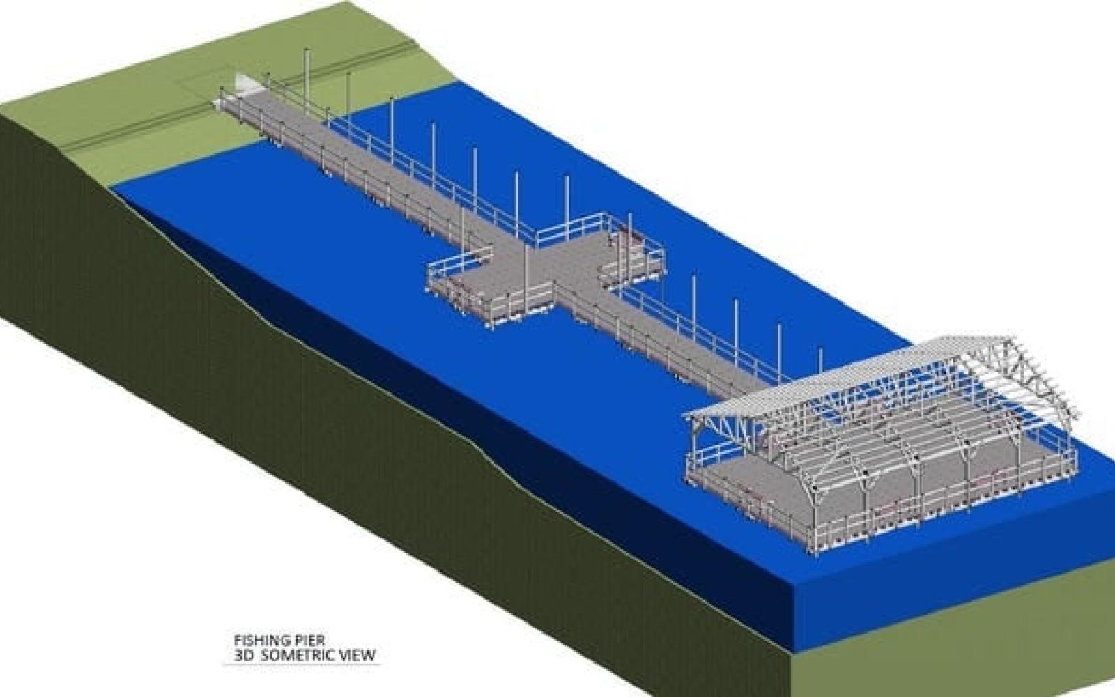 Lake Nasworthy Pier Concept Drawing (Contributed/COSA)
