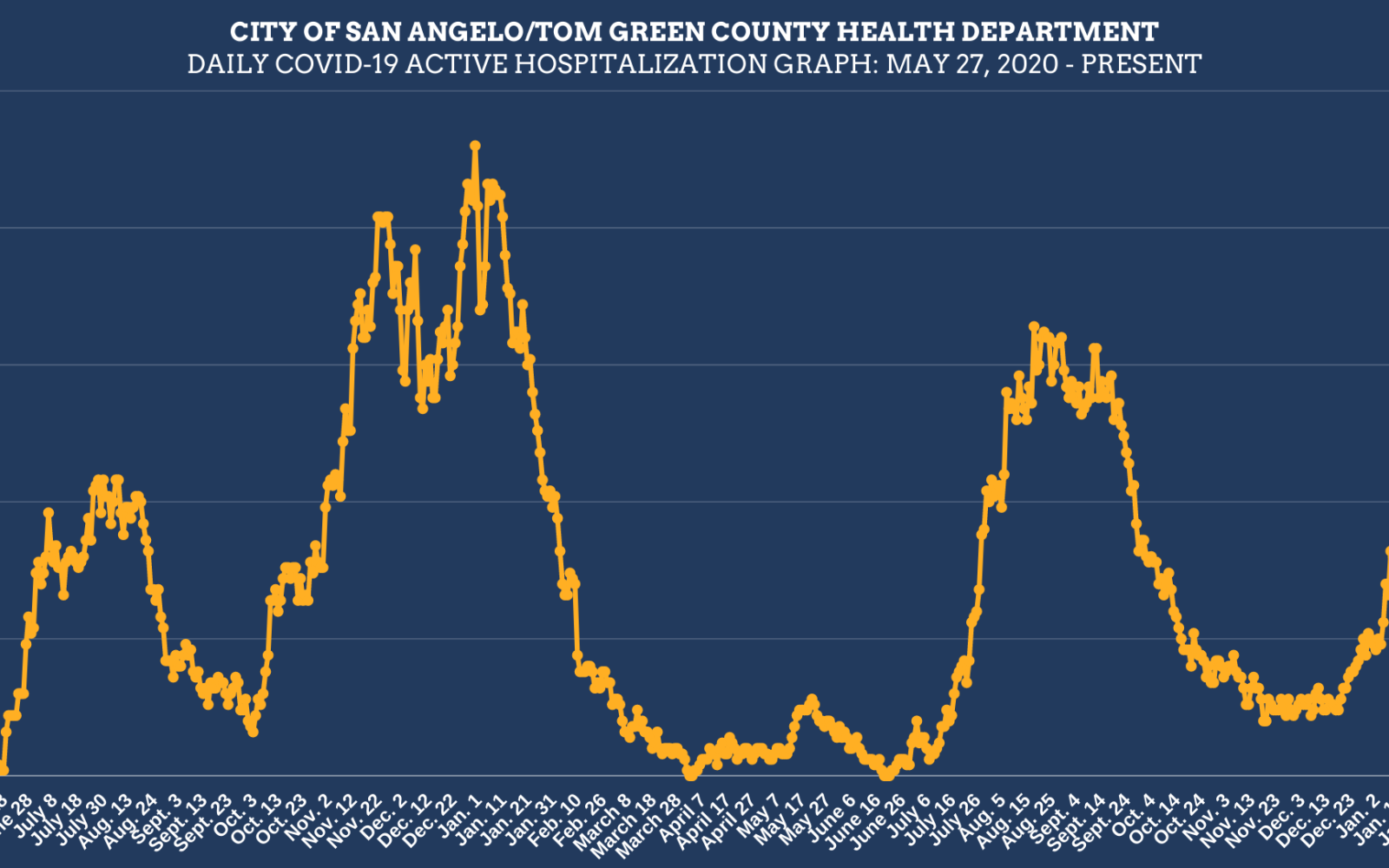 Daily Covid Hospitalization Chart (Contributed/COSA)