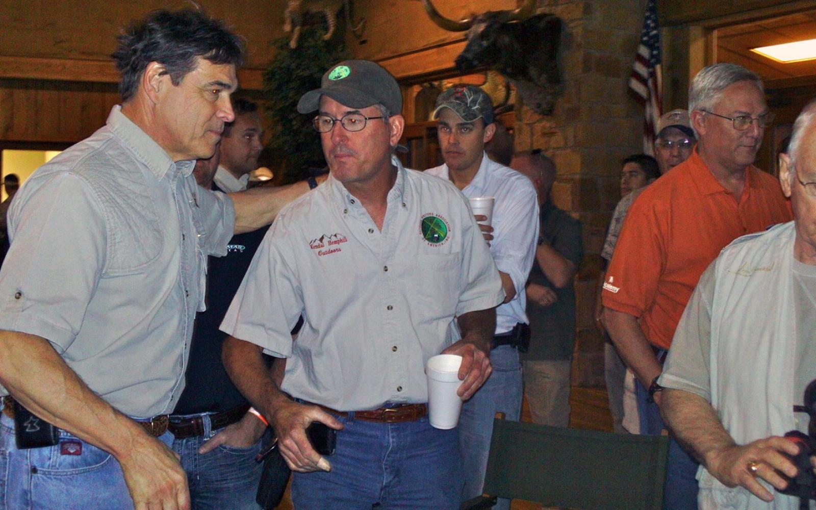Rick Perry (left) with Kendal Hemphill, taken a long, long time ago!