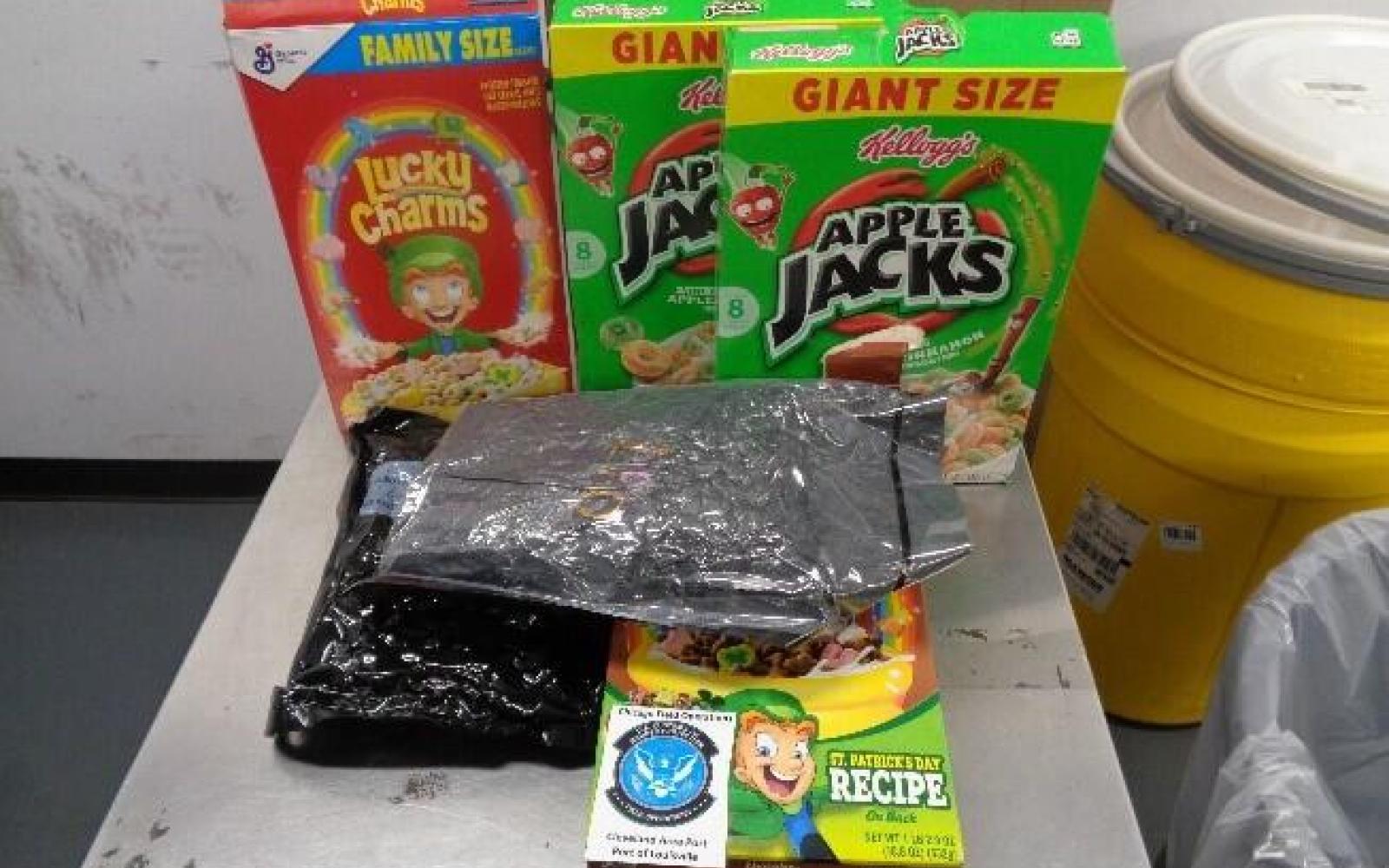 Marijuana Stuffed into Lucky Charms Cereal (Contributed/CBP)