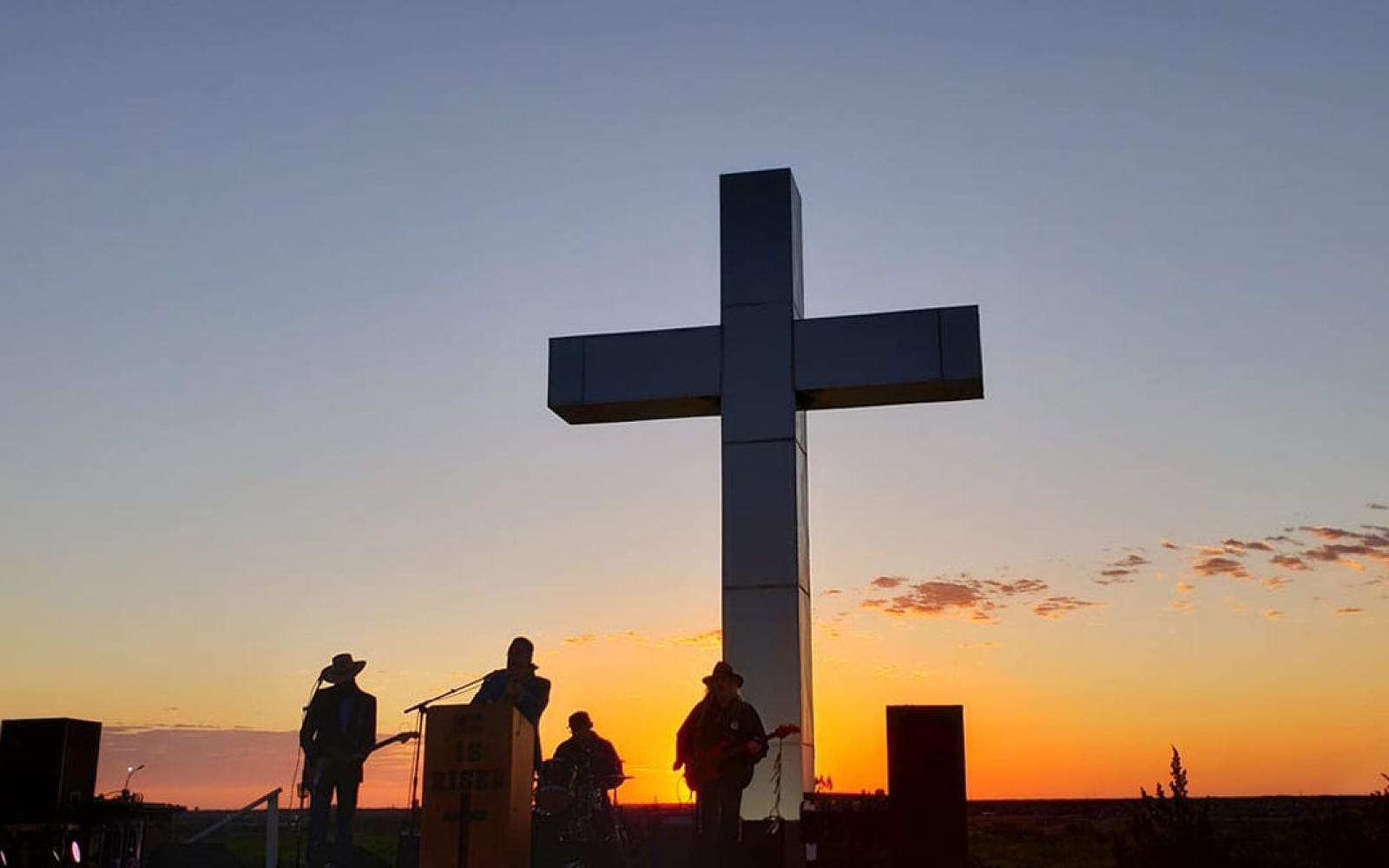 The annual Easter Sunrise Service atop Willeke Hill in San Angelo