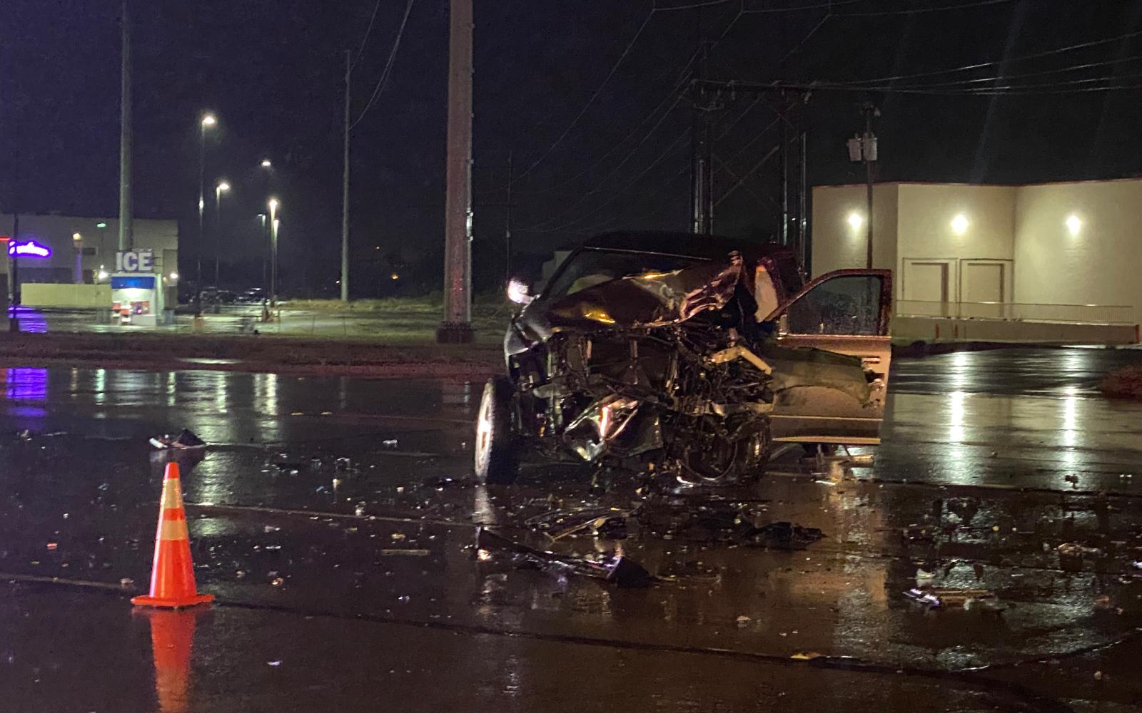 Ram Truck Clobbered in Crash with Ford F-250 on Sherwood Way on May 10, 2022