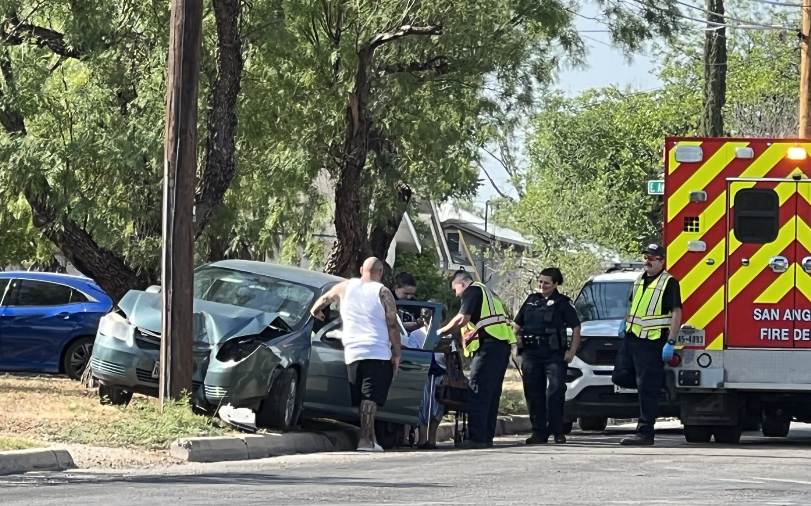 Crash at E Avenue A and Rust St. on May 12, 2022