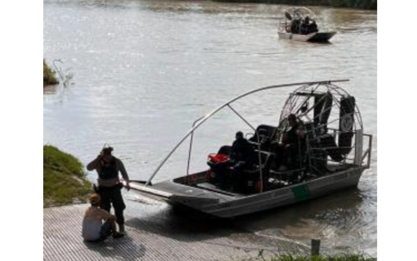 Border Agents Use Air Boat to Rescue Illegal Migrant (Contributed/CBP)