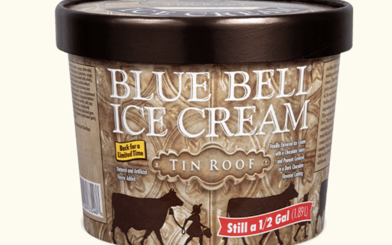 Tin Roof Ice Cream by Blue Bell