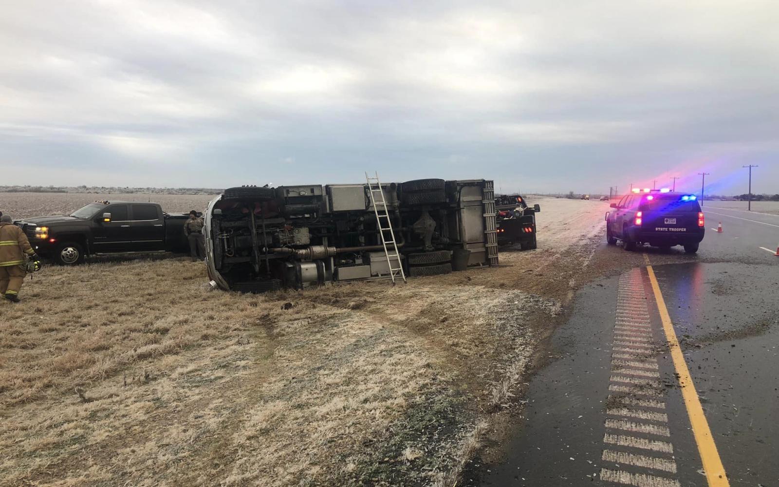 Wall VFD Unit 101 Rollover Crash 2.1.23 (Courtesy/Wall VFD)