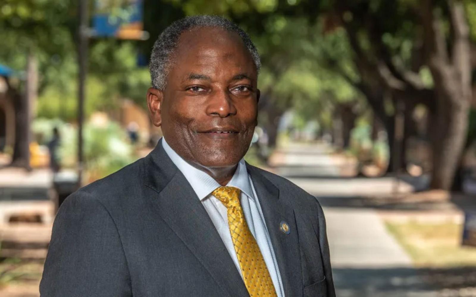 Angelo State University President Ronnie Hawkins