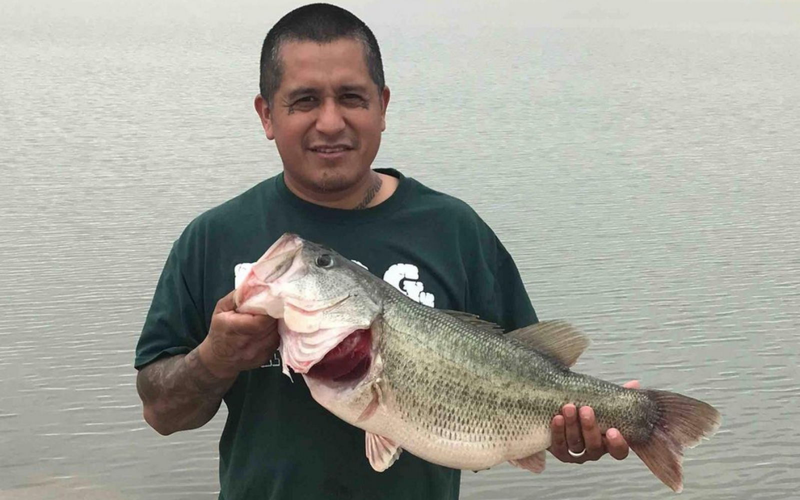 Mark Flores 11.30 lb Bass from Twin Buttes (Courtesy/TPWD)