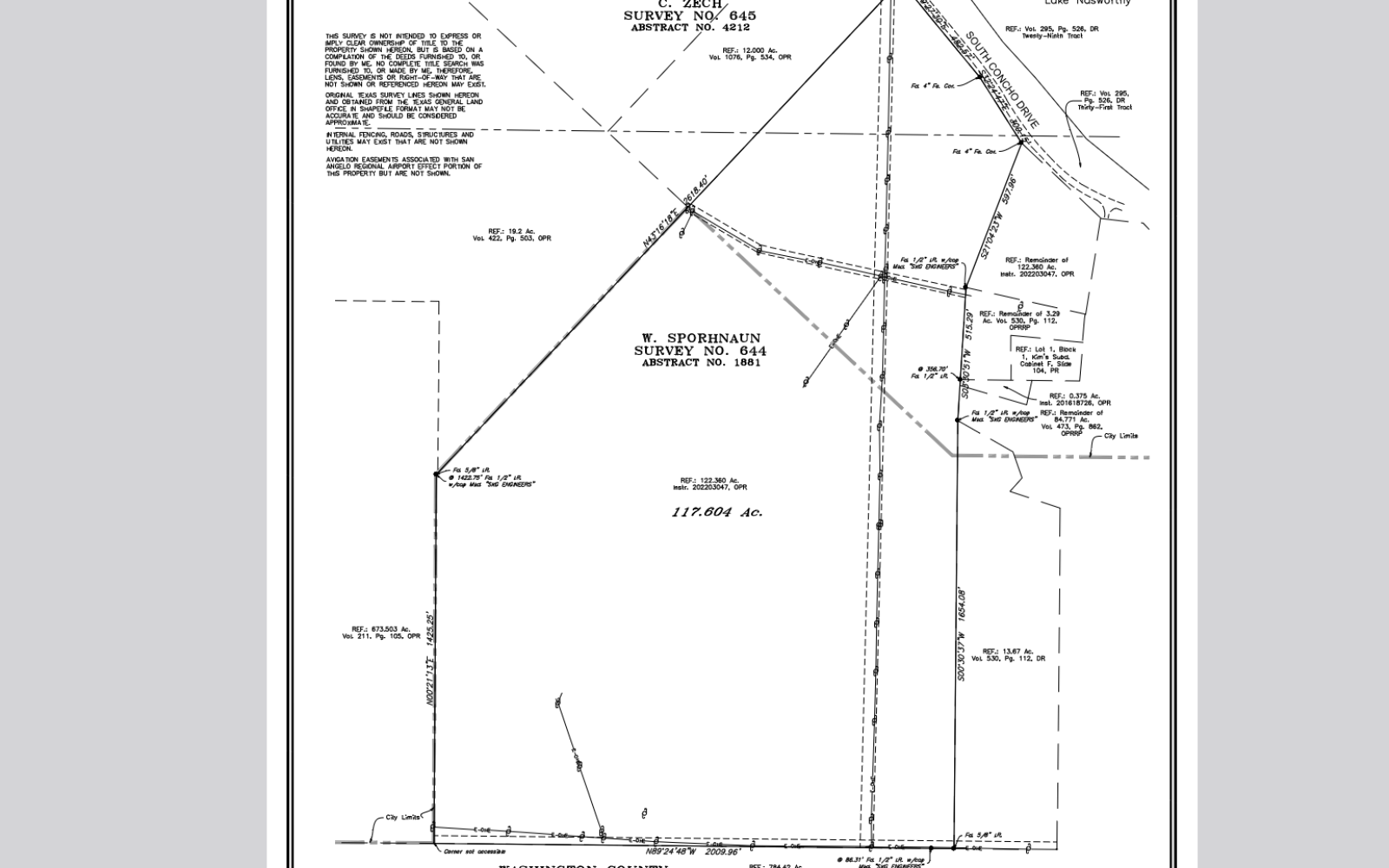 Survey of Proposed Airport Expansion (Courtesy/COSA)