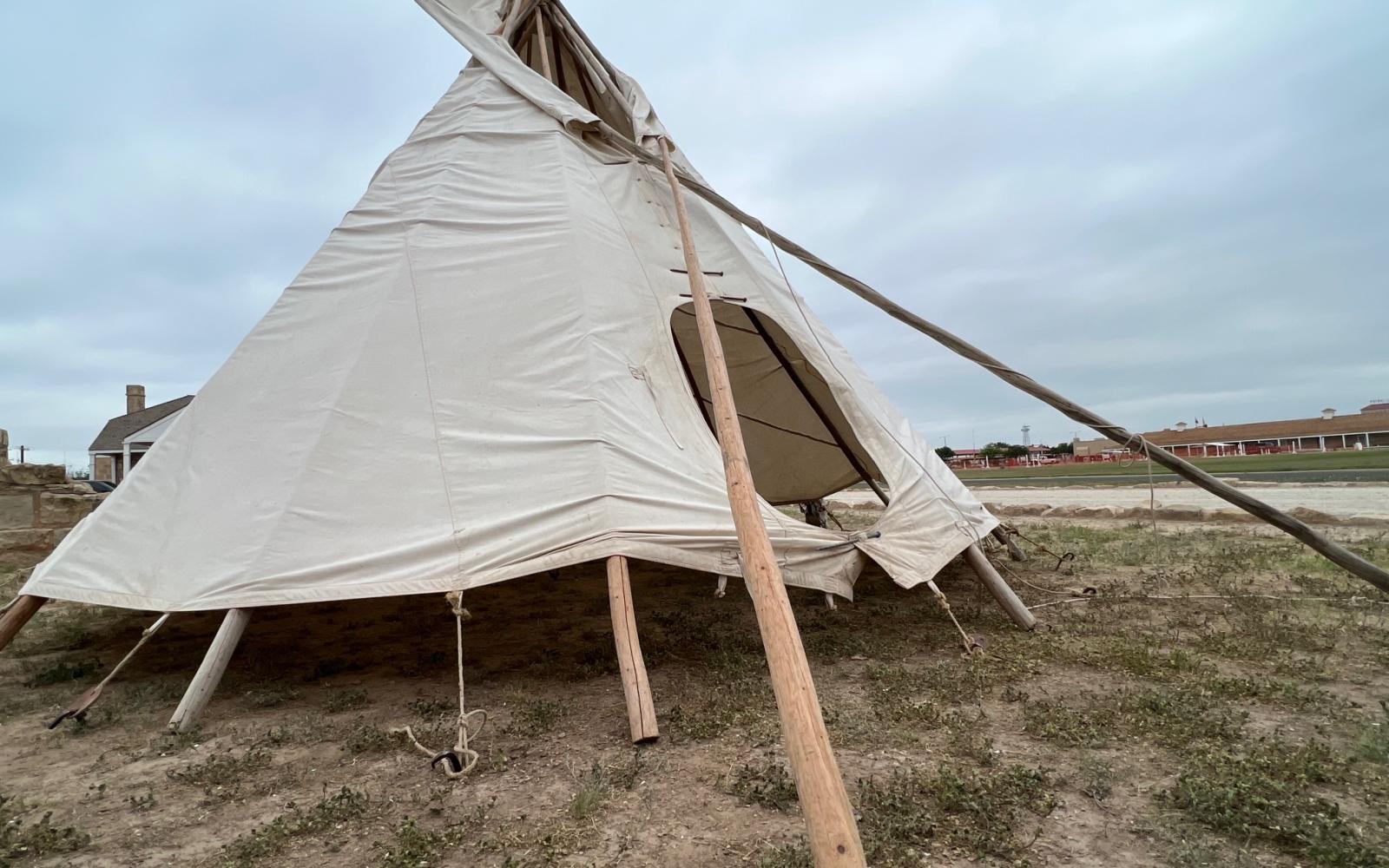 Native America Teepee at Ft. Concho Frontier Day 2023 (LIVE! Photo/Yantis Green)