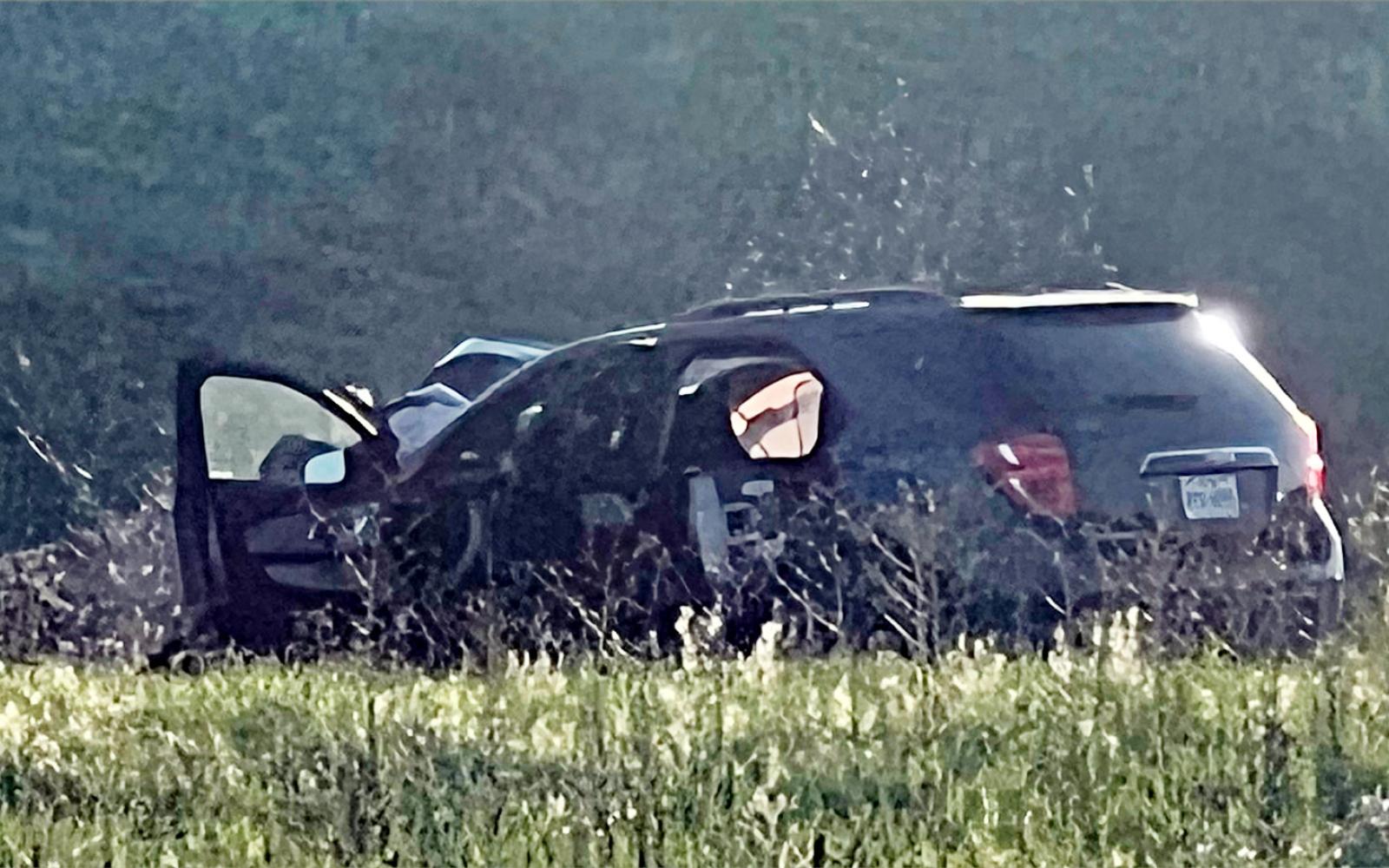At least one person was rushed to the ER at Shannon following a high speed crash on US 87 at FM 2105 in Grape Creek Wednesday afternoon, May 24, 2023.