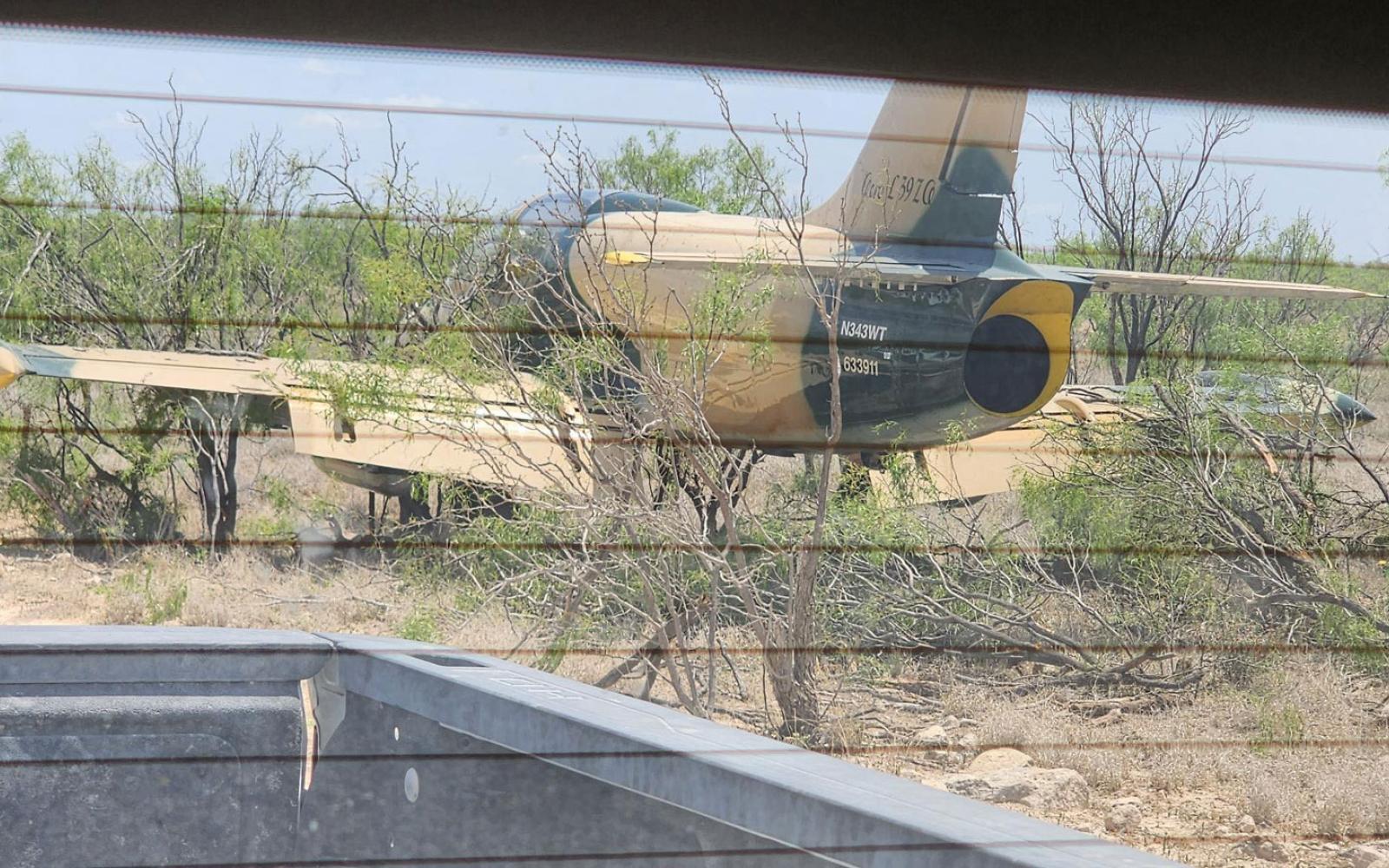 The L-39 Albatros that crashed on the Rocker B Ranch