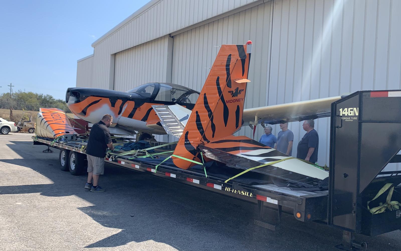 Moving the Mooney M20T Predator from Kerrville to Longview in October 2020.