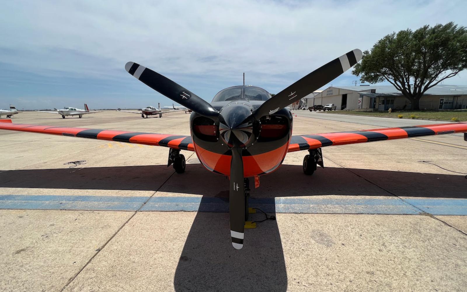 The Mooney M20T Predator: Only one was built for the 1991 competition for a next generation USAF flight screening program. It was restored this year.