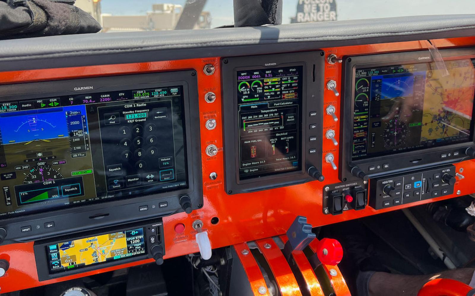 The restored M20T Predator has a Garmin glass cockpit today.