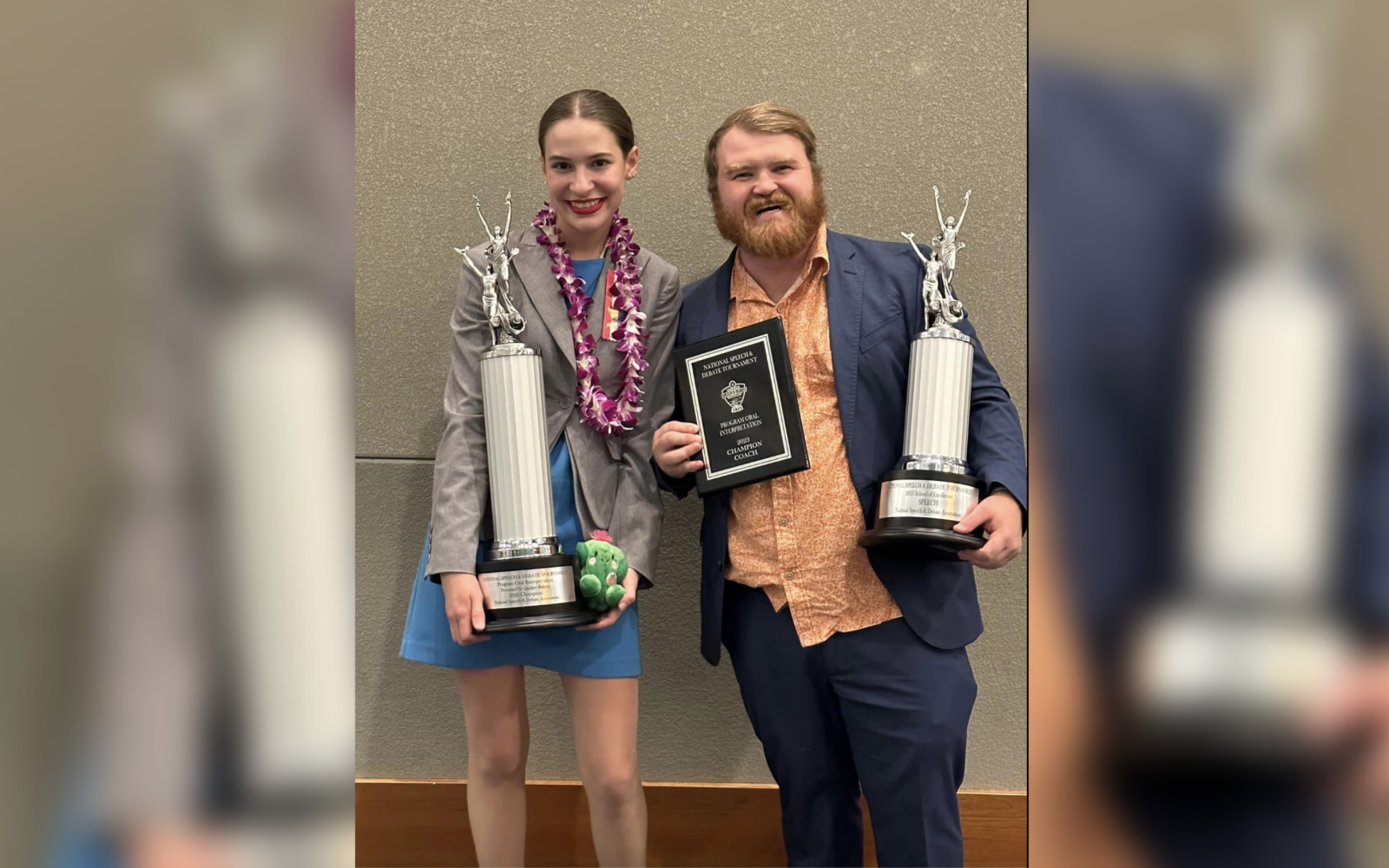 Bell Royer and Coach Coby Evers