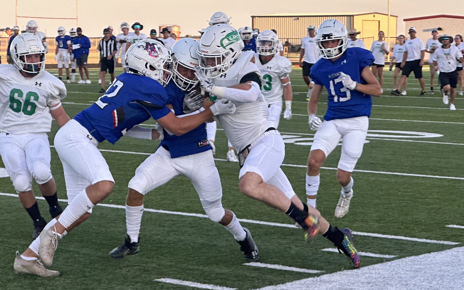 Wall Hawks Nathan Pepper against Midland Christian