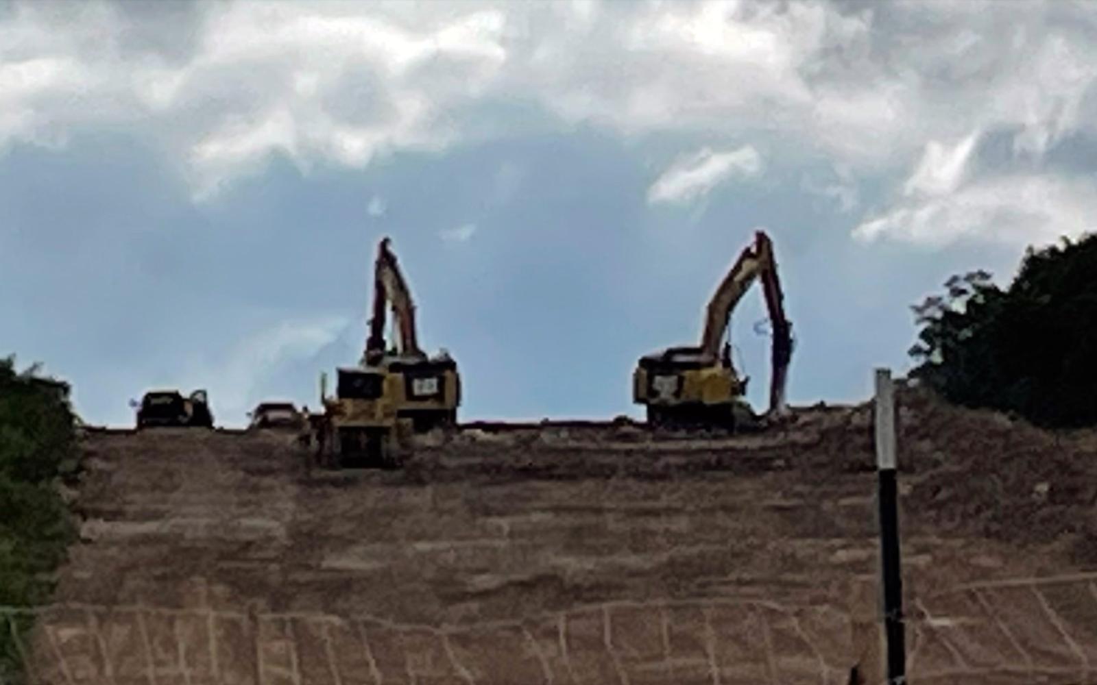 A colossal 42-inch pipeline, known as the Matterhorn Express, is currently under construction in southern Tom Green County, as seen on Oct. 20, 2023 near Guinn Road south of Knickerbocker.