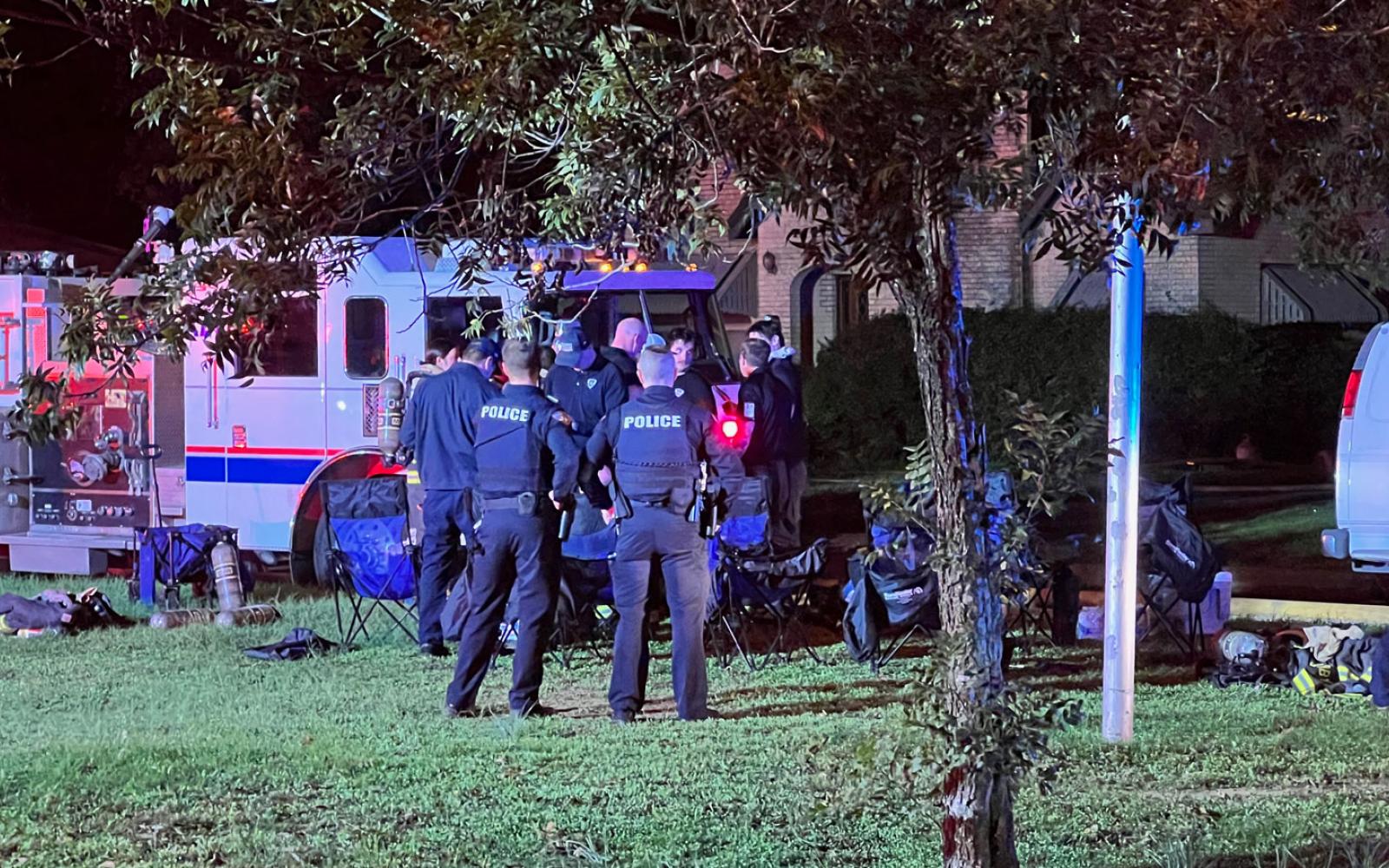 Fire Consumes Garage, Flames Shoot Up 4 Stories High just off N. Howard St. on the night of Nov. 24, 2023.