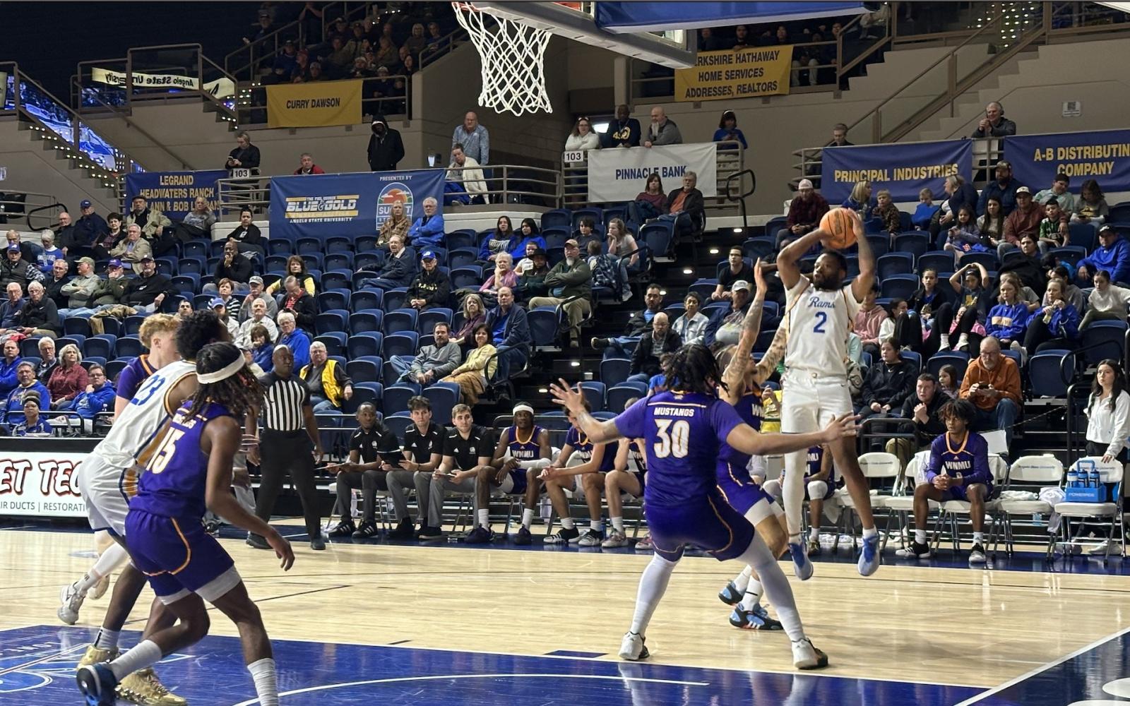 Angelo State in action against Western New Mexico