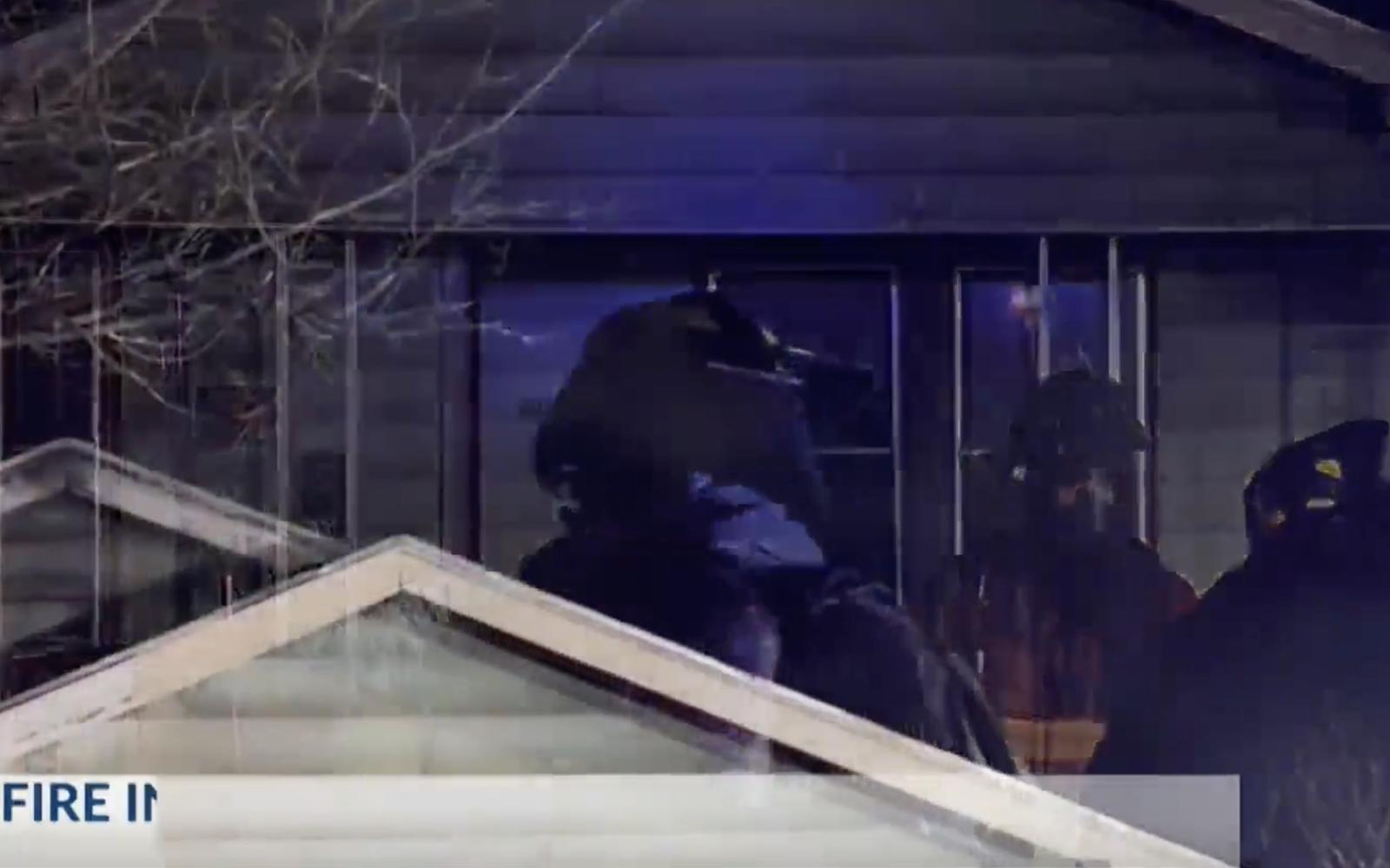 Smoke seen Coming From Top of House