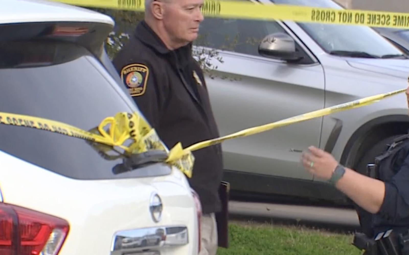 Scrren Grab from Video with Police Near Residence