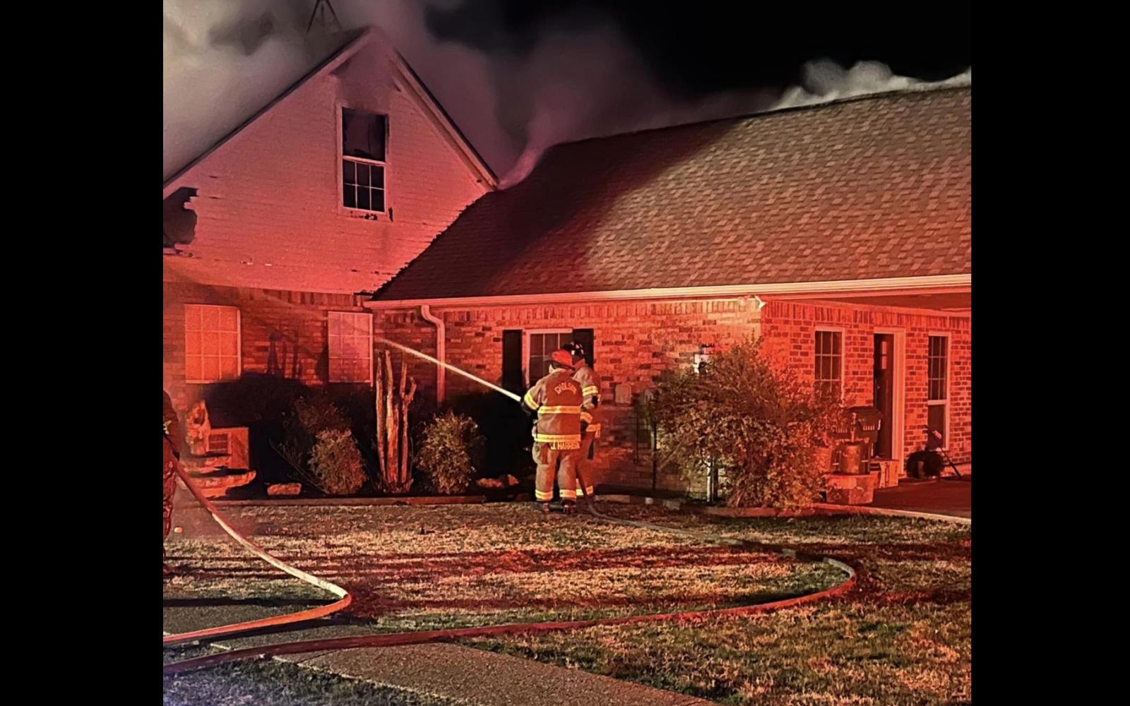 House Fire Gholson Fire Department  2