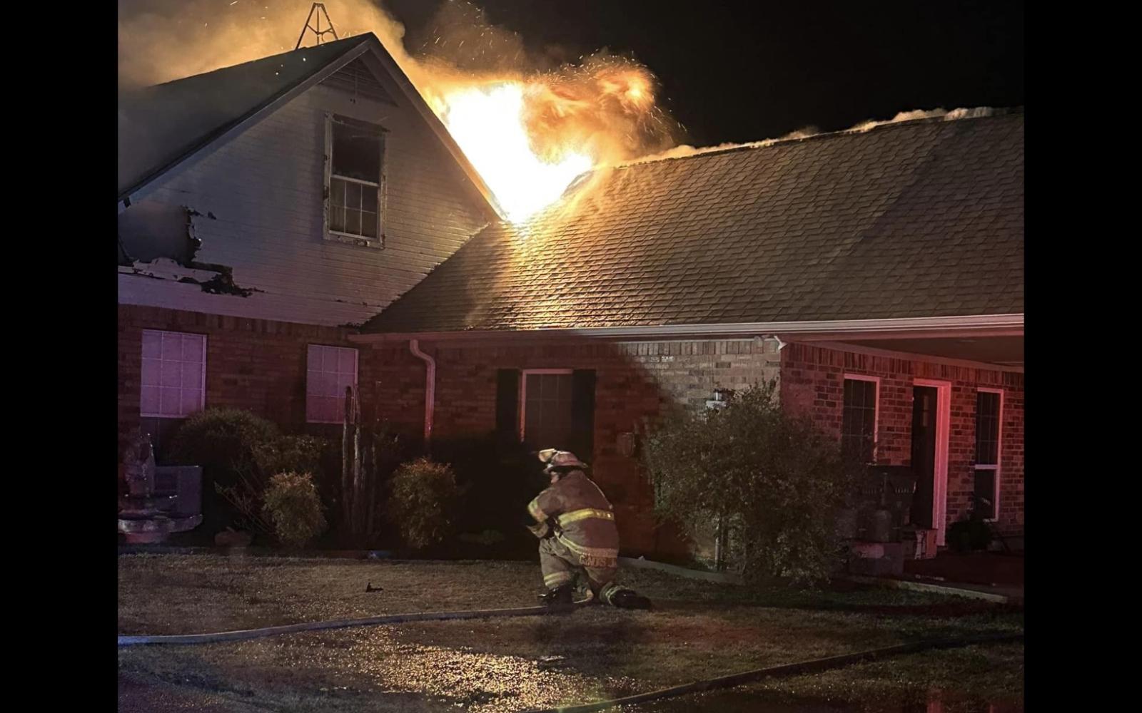 House Fire Gholson Fire Department  4