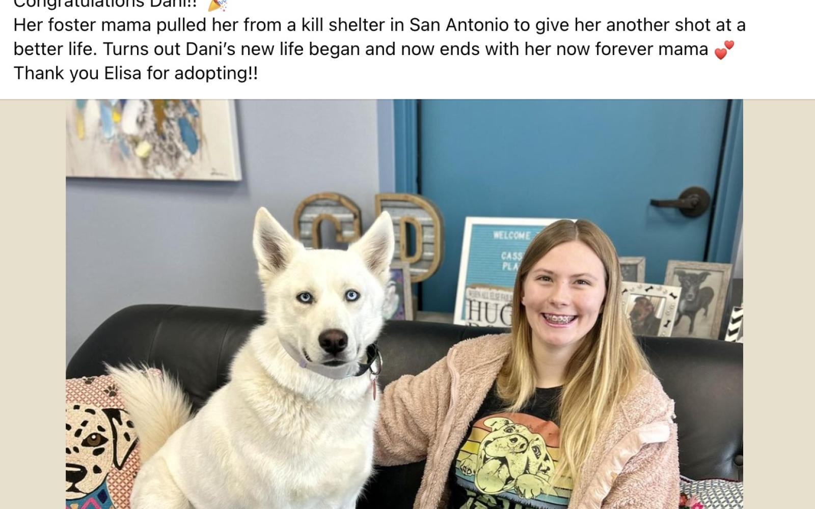 Cassie's Place FB Post