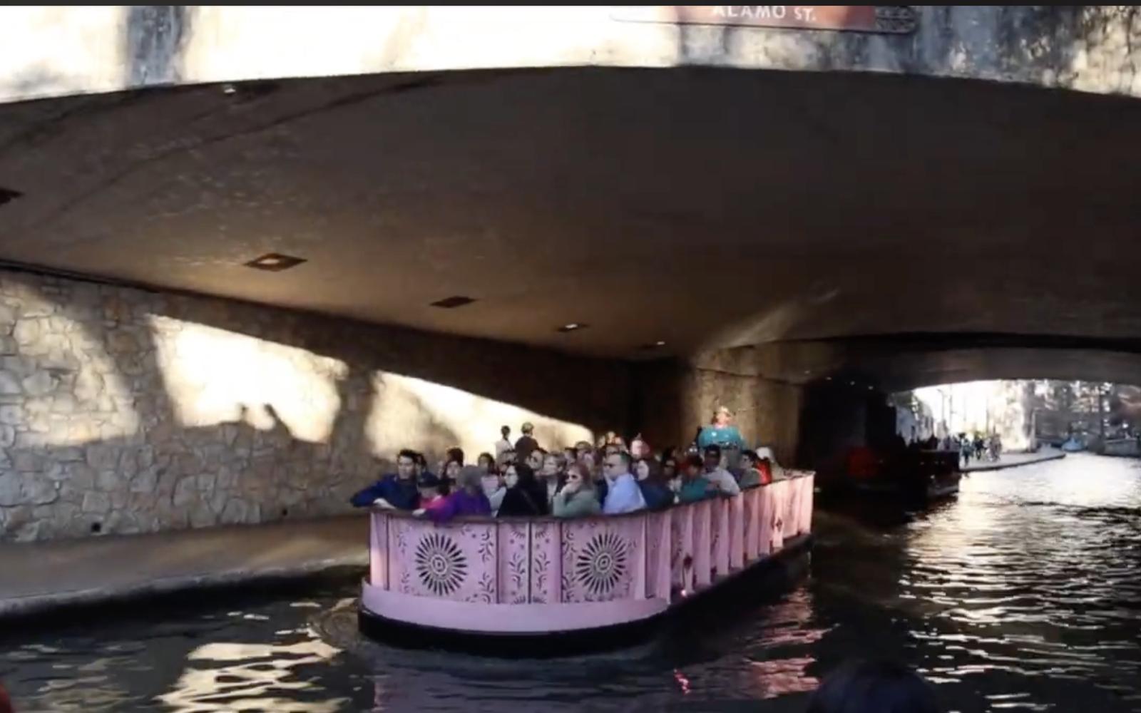 Boat Going Under the Bridge