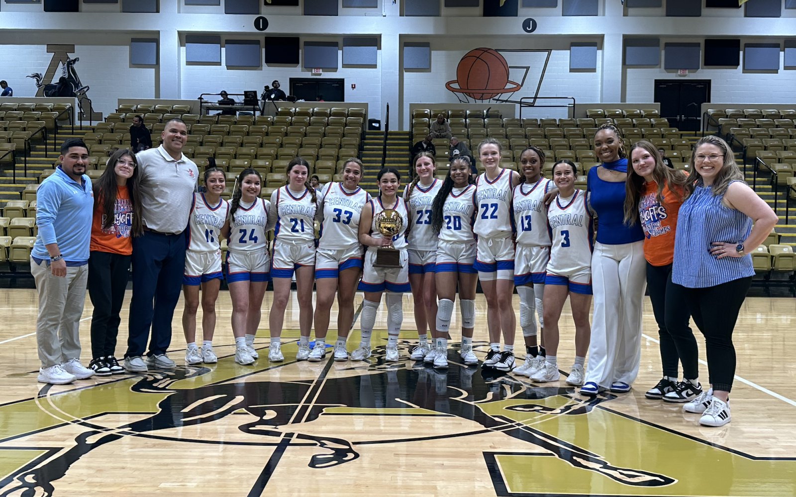 The 2023-24 Bi-District Champion Central Lady Cats