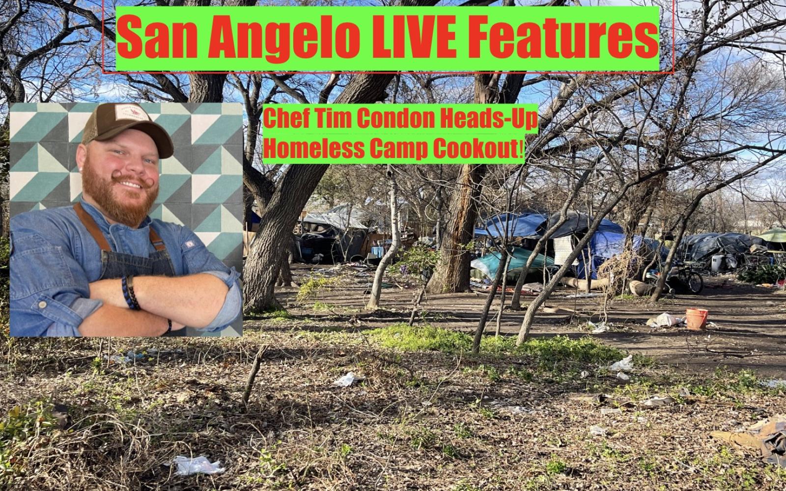 Tim Condon Cooks for 14th Street Homeless Camp
