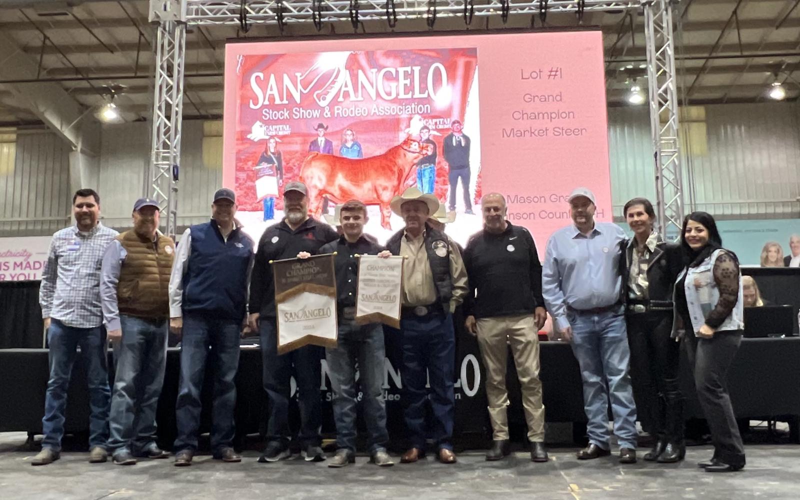 Mason Grady, Johnson County 4-H Grand Champion Steer 