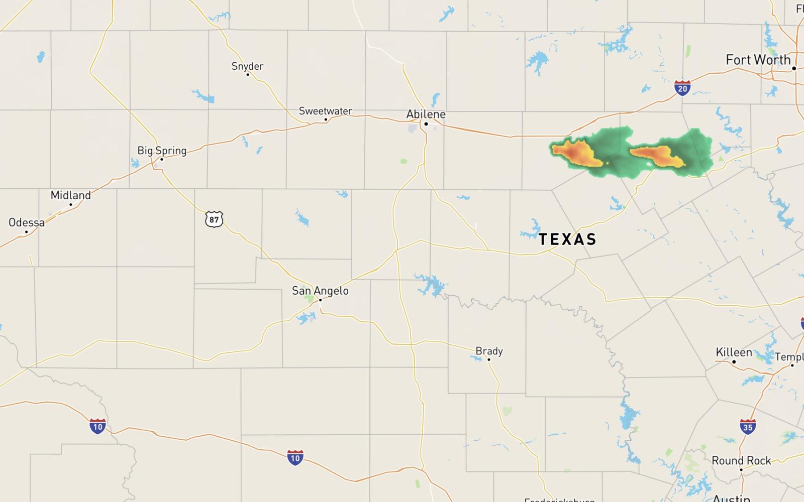 Weather Radar as of 7:28 p.m. on May 25, 2024