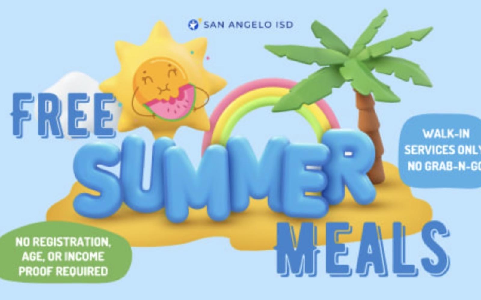 San Angelo ISD 2024 Summer Meal Program