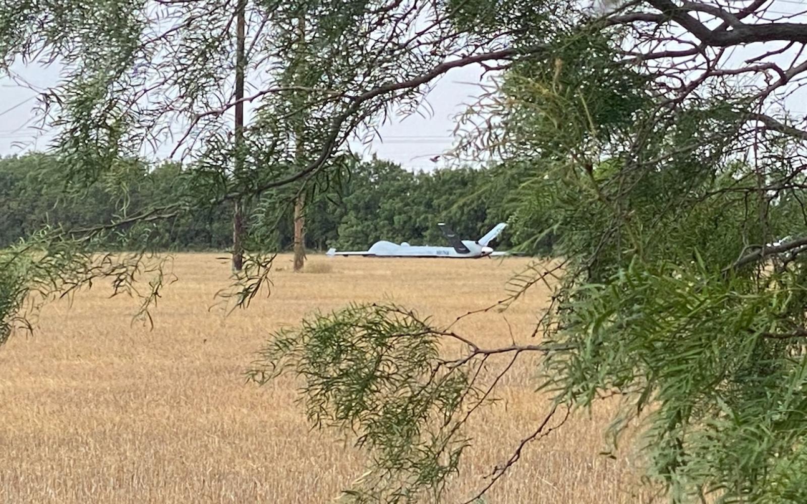 Border Patrol Drone Crash Lands While Inbound to Mathis Field