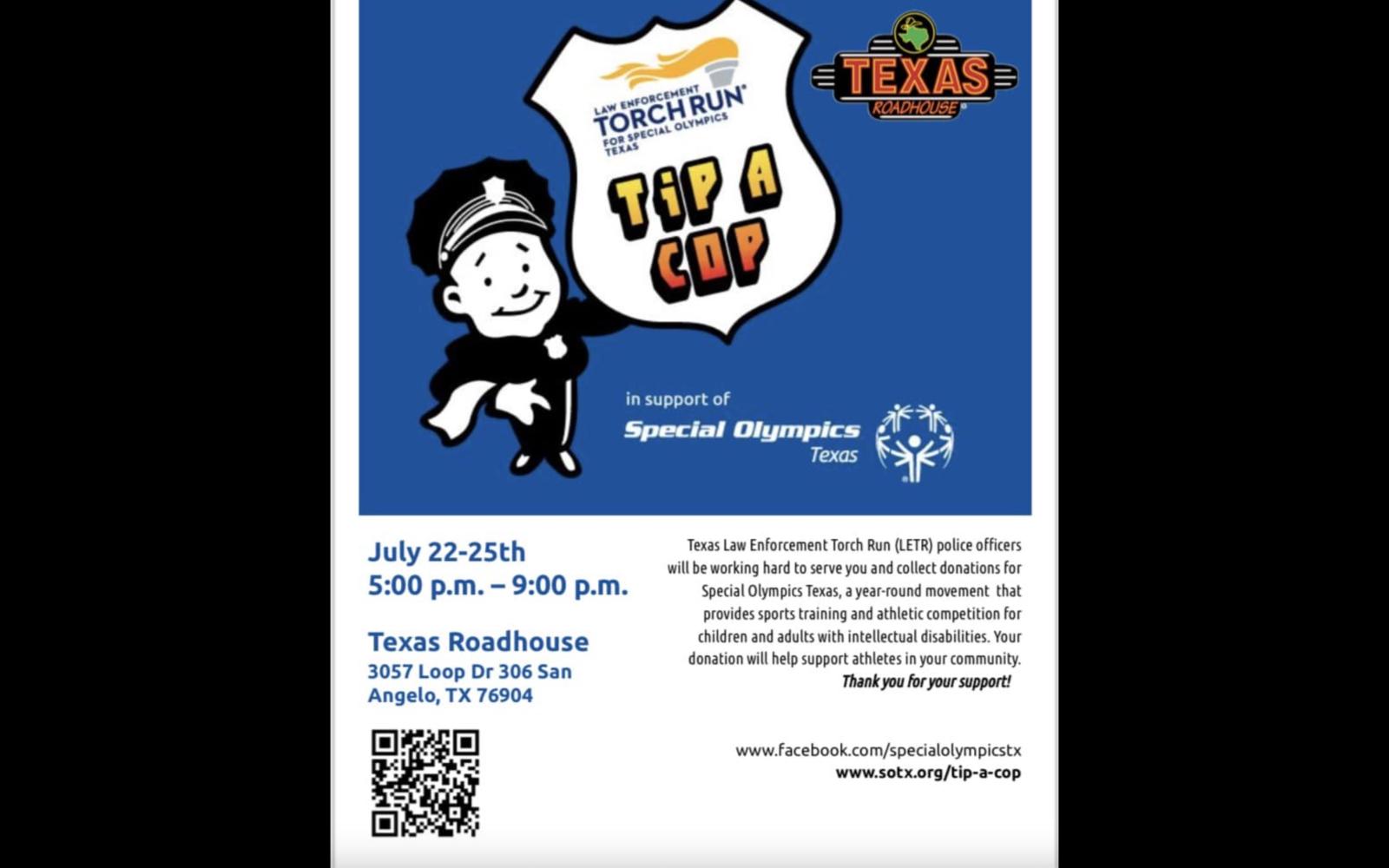 "Tip a Cop" Event for Special Olympics Texas