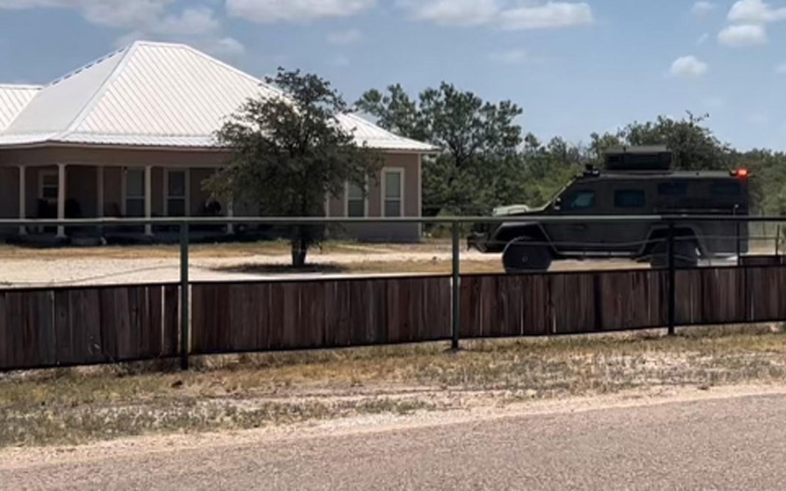 The Bearcat armored vehicle is the SRT vehicle.