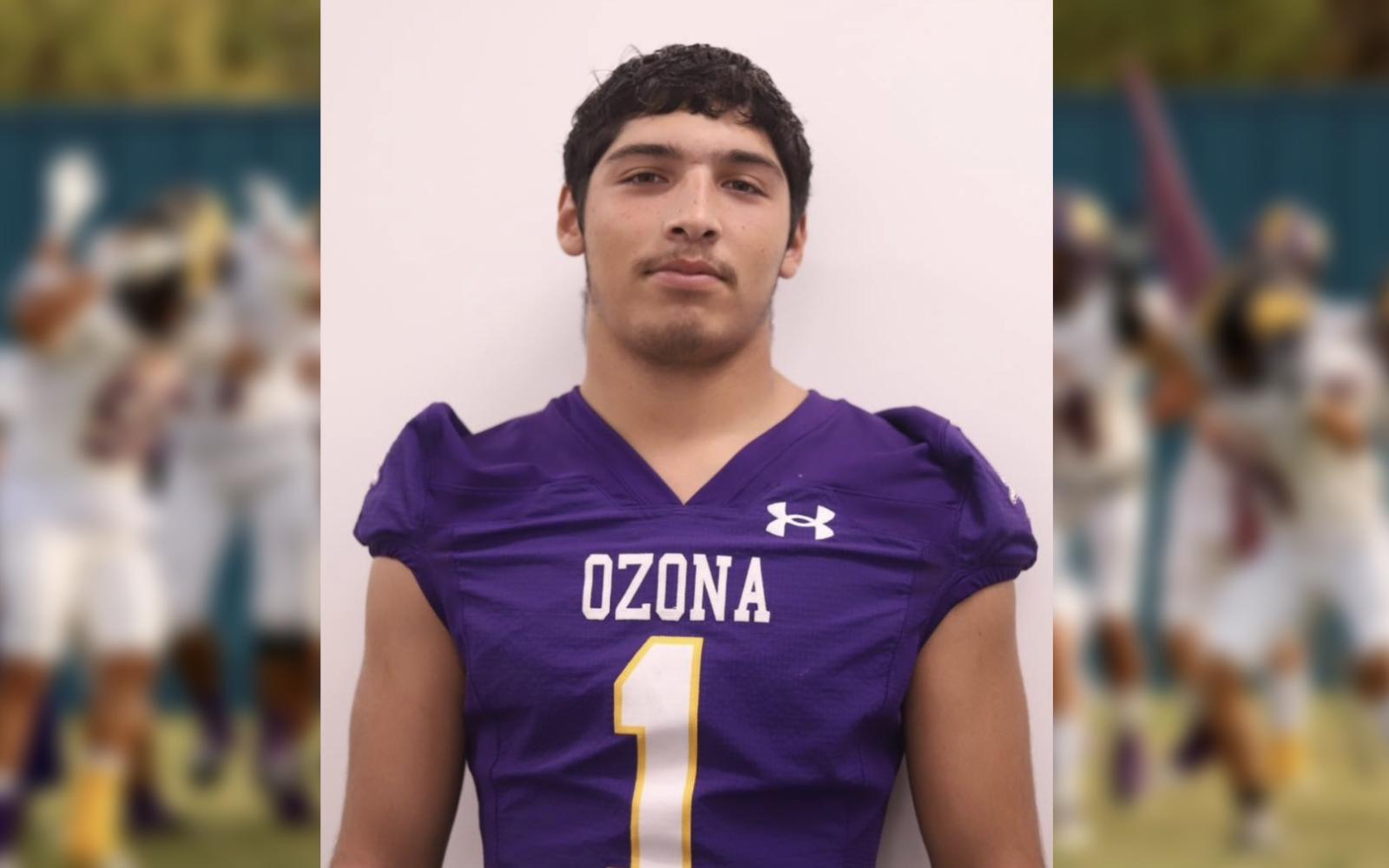Ozona running back Christian Villarreal was named the Class 2A Built Ford Tough Player of the Week after rushing for 361 yards and 6 touchdowns on 20 carries in a win over McCamey.