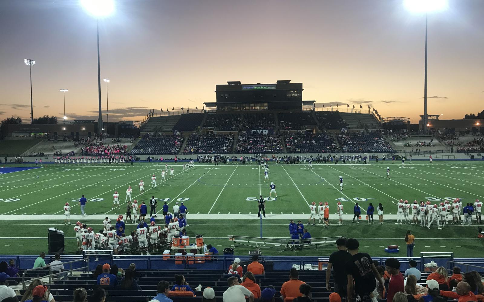 The Central Bobcats prepare to kick off to Midland High at Astound Broadband Stadium in Midland on Friday, Oct. 25, 2024.