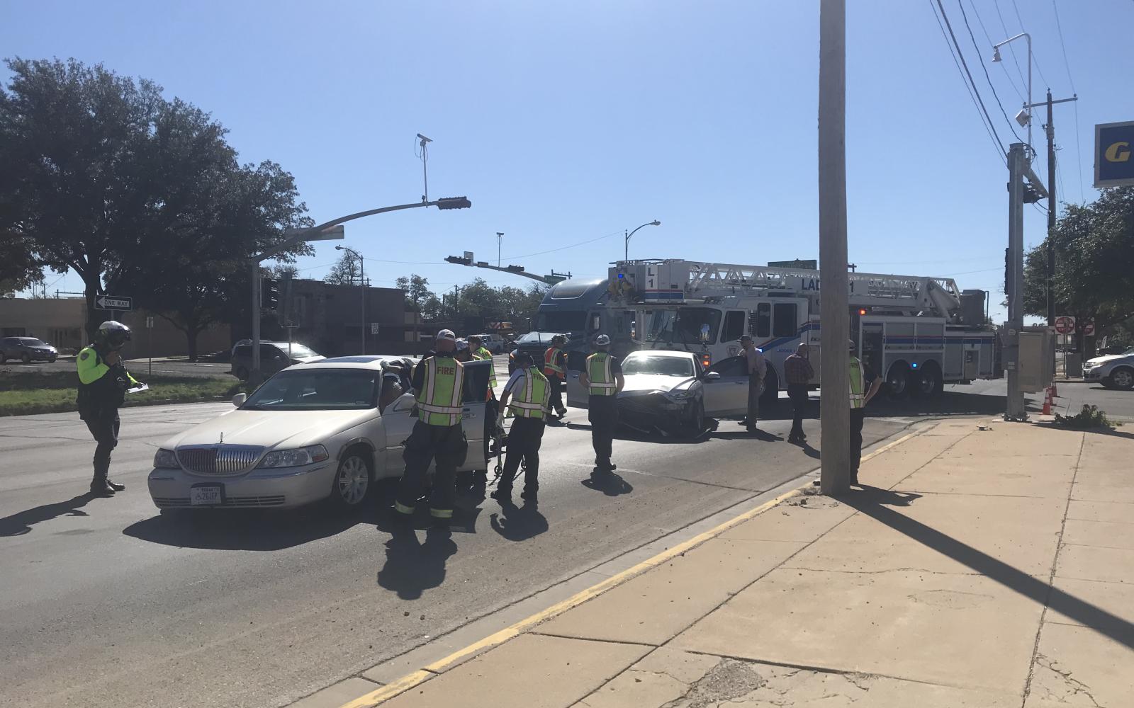 A driver disregarded a red light Tuesday morning and crashed into a detective with the San Angelo Police Department.